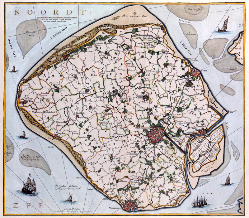 Zeeland Walcheren 1681 Visscher